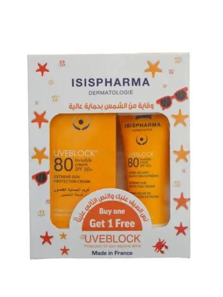 Isis Pharma Uveblock Tinted Cream Spf80 Duo Offer