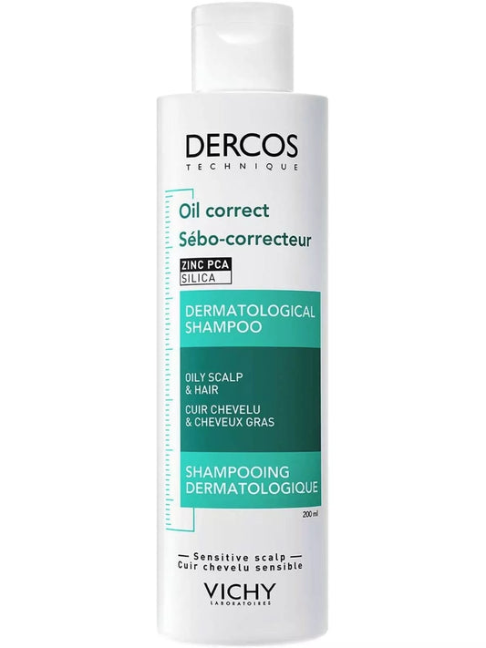 Vichy Dercos Oil Correct Shampoo for Oily Hair 200ml