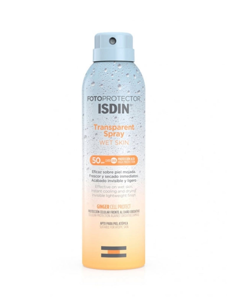 ISDIN fotoprotector transparent spray wet skin SPF50 250ml