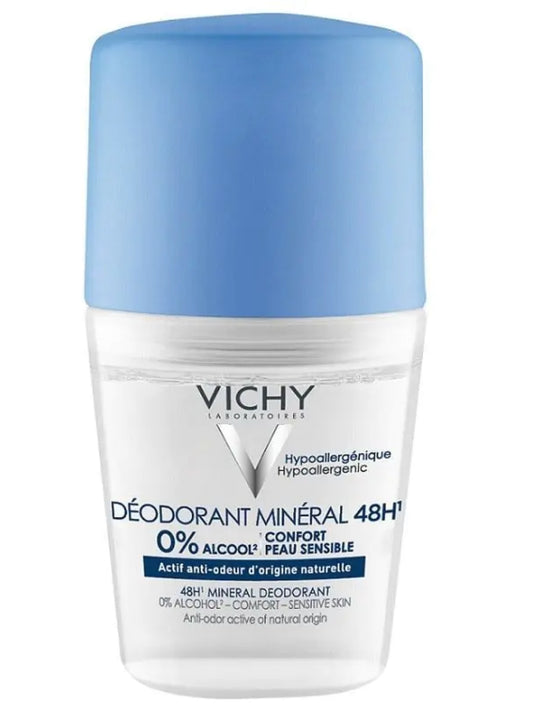 Vichy 48-Hour Mineral Aluminium Salt Free Roll On 50ml Unisex